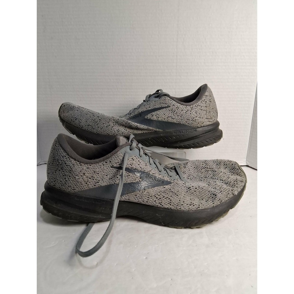 Brooks Launch 7 Men's 9 Running Shoes Grey Lightweight Athletic Sneakers READ